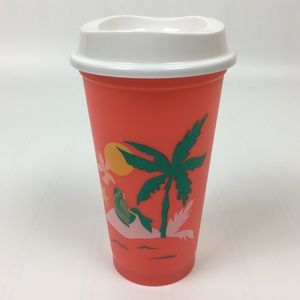 Reusable Coral Starbucks Cup - Summer 2020